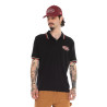 Polo en jersey bicolore avec print et écusson Harrold
