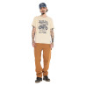 T-shirt homme regular en slub heavy wash print devant Zane