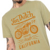 T-shirt homme regular en slub heavy wash print devant Zane