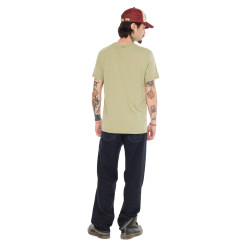 T-shirt homme regular en slub heavy wash print devant Zane