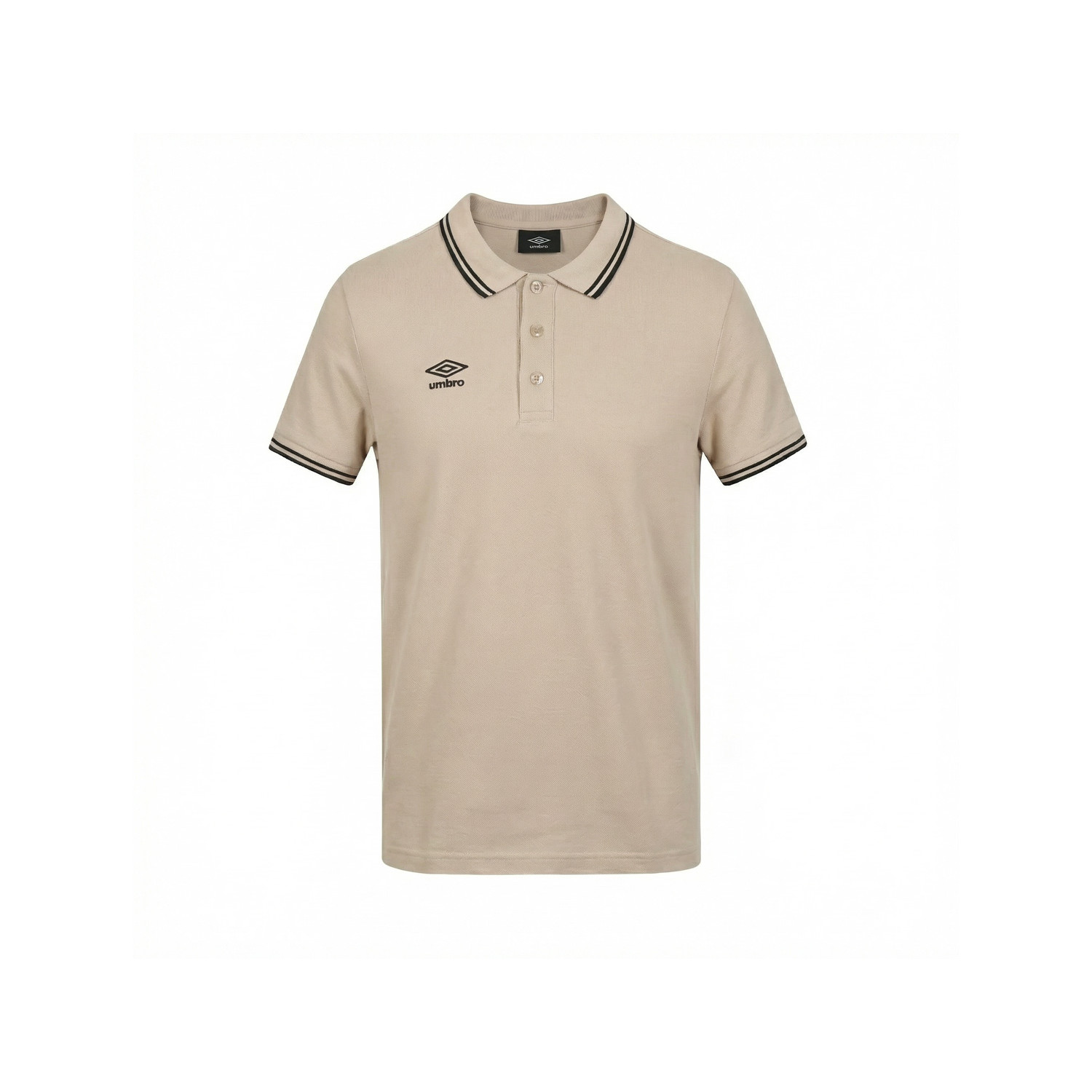 Polo homme bicolore en coton pique avec logo brodé 806451