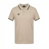 Polo homme bicolore en coton pique avec logo brodé 806451