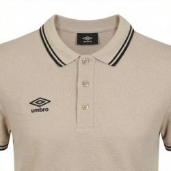 Polo homme bicolore en coton pique avec logo brodé 806451