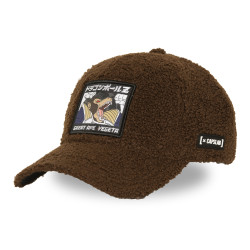 Casquette baseball en sherpa avec patch Dragon Ball Z Sherpa