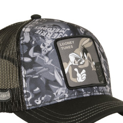 Casquette trucker avec filet et patch Looney Tunes Duo