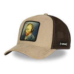 Casquette trucker premium avec filet et patch Art Mono