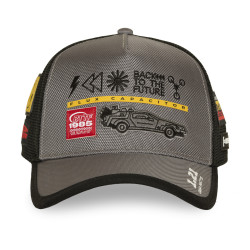 Casquette trucker premium canva avec filet Back to the future