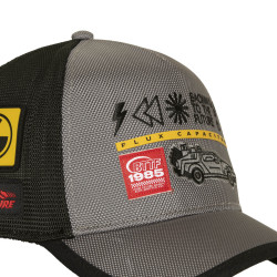 Casquette trucker premium canva avec filet Back to the future