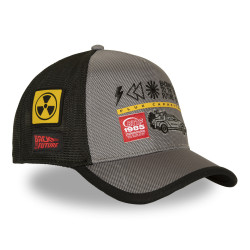 Casquette trucker premium canva avec filet Back to the future