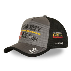 Casquette trucker premium canva avec filet Back to the future