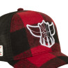 Casquette trucker premium avec filet et logo brodé Goldorak Head
