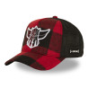 Casquette trucker premium avec filet et logo brodé Goldorak Head