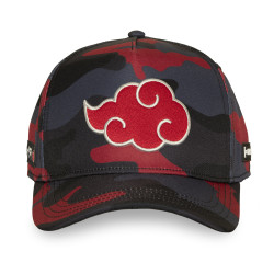 Casquette trucker premium avec logo brodé Naruto Shippuden Red Camo