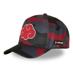 Casquette trucker premium avec logo brodé Naruto Shippuden Red Camo
