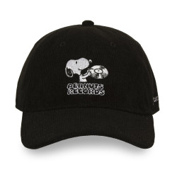Casquette Dad cap velours avec broderie Peanuts Records