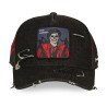 Casquette trucker effet usé avec filet et patch Pop Legend