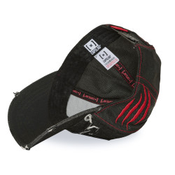 Casquette trucker effet usé avec filet et patch Pop Legend