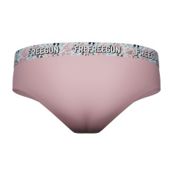 Lot  3 culottes fille en coton uni et ceinture imprimée