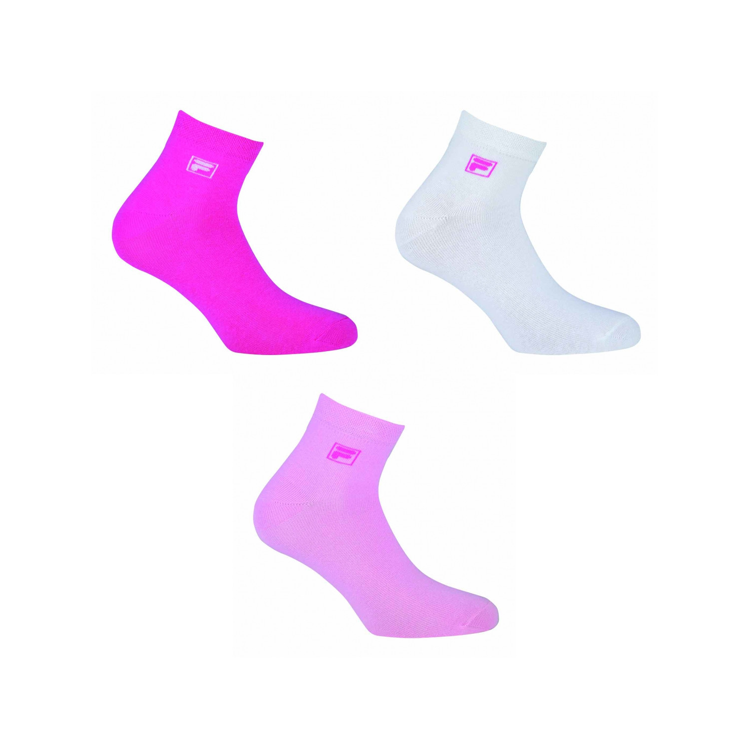 Lot de 3 quarters Femme FILA F9303 Rose Panther