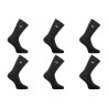 Lot de 6 paires de tennis homme uni logo noir 120 aiguilles Spugna