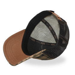 Casquette baseball avec filet imprimé carreaux et écusson Carreaux 08