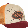 Casquette baseball imprimée devant avec filet et écusson Tag