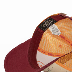 Casquette baseball imprimée devant avec filet et écusson Tag
