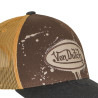 Casquette baseball imprimée devant avec filet et écusson Tag