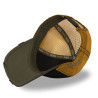 Casquette trucker filet effet usé avec print Crew Wolfy
