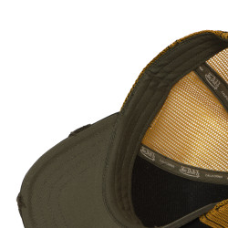 Casquette trucker filet effet usé avec print Crew Wolfy
