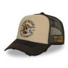 Casquette trucker filet effet usé avec print Crew Catlifornia
