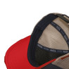 Casquette trucker filet effet usé avec print Crew Skull