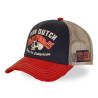Casquette trucker filet effet usé avec print Crew Skull