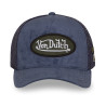 Casquette trucker en suédine avec filet et écusson fourrure Fur
