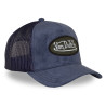 Casquette trucker en suédine avec filet et écusson fourrure Fur