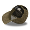 Casquette trucker en suédine avec filet et écusson fourrure Fur