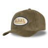 Casquette trucker en suédine avec filet et écusson fourrure Fur