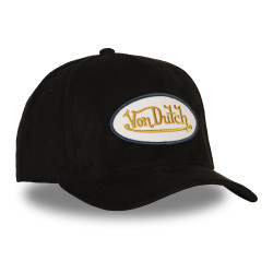 Casquette trucker en suédine avec filet et écusson fourrure Fur