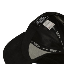 Casquette trucker en suédine avec filet et écusson fourrure Fur