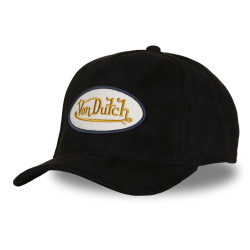 Casquette trucker en suédine avec filet et écusson fourrure Fur