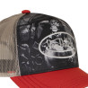 Casquette trucker imprimée en sublimation avec filet et écusson Subli
