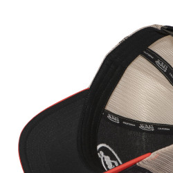 Casquette trucker imprimée en sublimation avec filet et écusson Subli