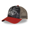 Casquette trucker imprimée en sublimation avec filet et écusson Subli