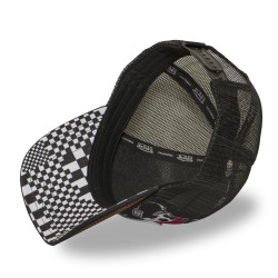 Casquette trucker imprimée en sublimation avec filet et écusson Subli
