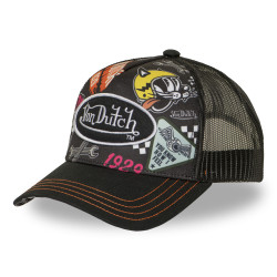 Casquette trucker imprimée en sublimation avec filet et écusson Subli