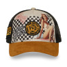 Casquette trucker imprimée en sublimation avec filet et écusson Subli