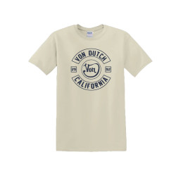 T-shirt col rond en coton homme avec Logo Log8 Crème