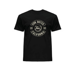 T-shirt col rond en coton homme avec Logo Log8 Noir