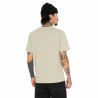 T-shirt col rond en coton homme avec Logo Log9 Crème