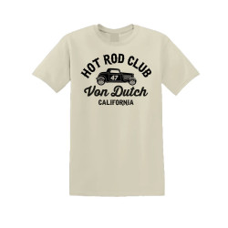 T-shirt col rond en coton homme avec Logo Log9 Crème